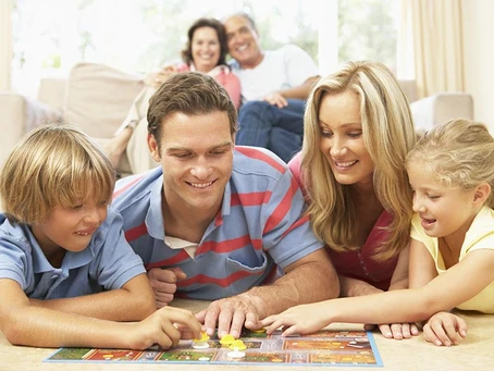 family playing games