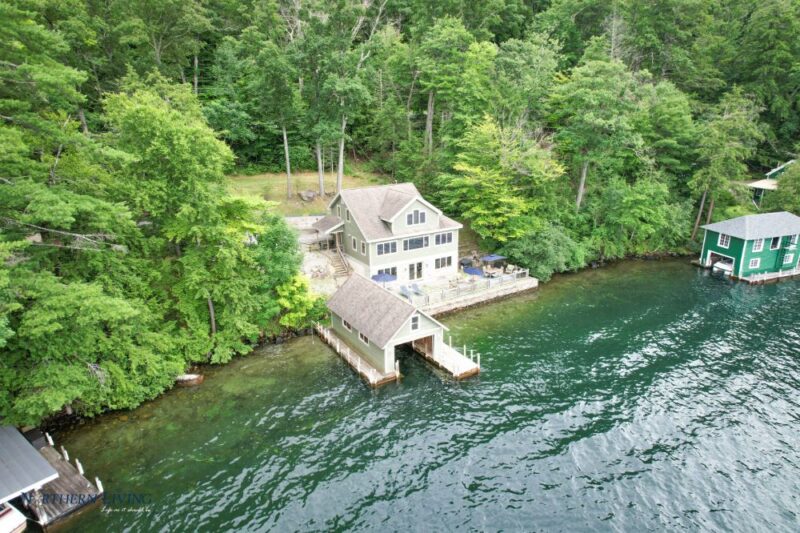 boathouse at French Mountain Cove vacation home rental on Lake George
