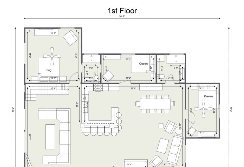 Floorplan letterhead - Dockside Manor Floor 1 - 1st Floor - 2D Floor Plan