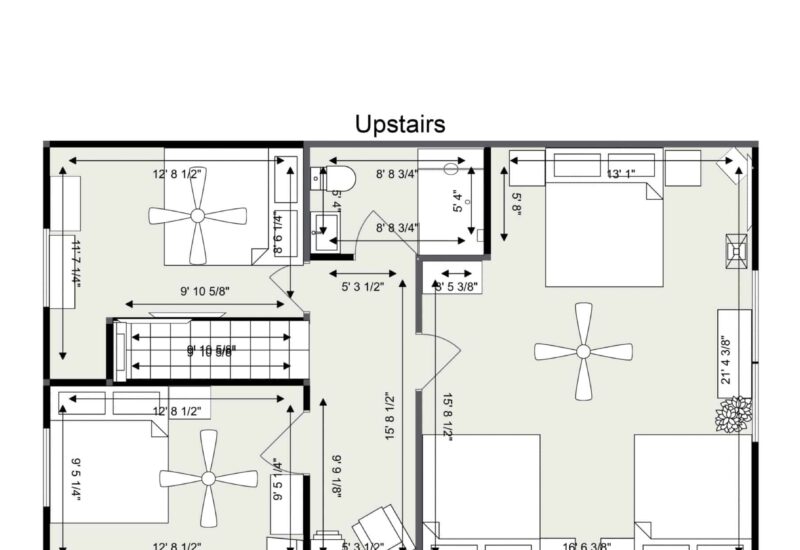 Floorplan letterhead - Lake Front Lookout - Upstairs - 2D Floor Plan