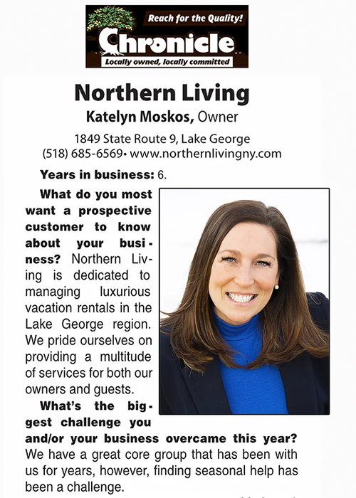 The Chronical article featuring Northern Living