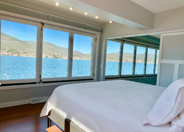 Sunset View bedroom overlooking the water