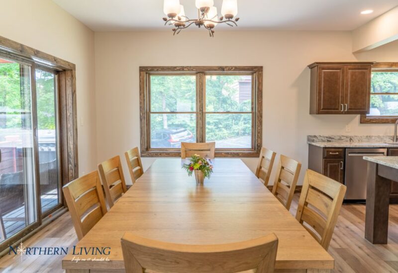 dining table with seating for 8