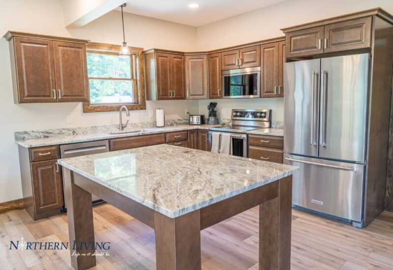 large kitchen island
