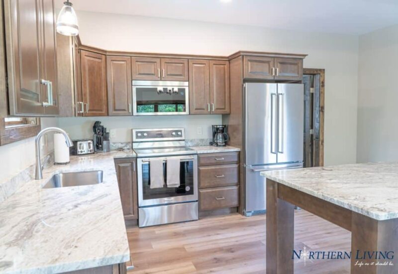 stainless steel kitchen appliances in the Island Overlook vacation home rental