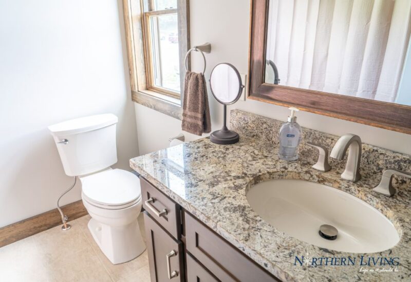 bathroom sink and toilet