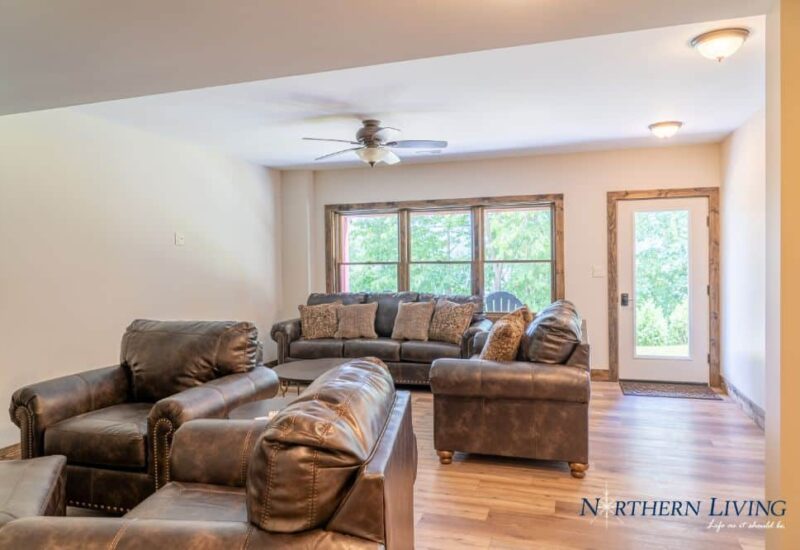 soft brown leather sofas and chairs