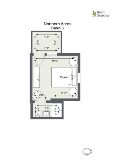 2.3.25 Floorplan letterhead - Northern Acres - Cabin 3 - 2D Floor Plan