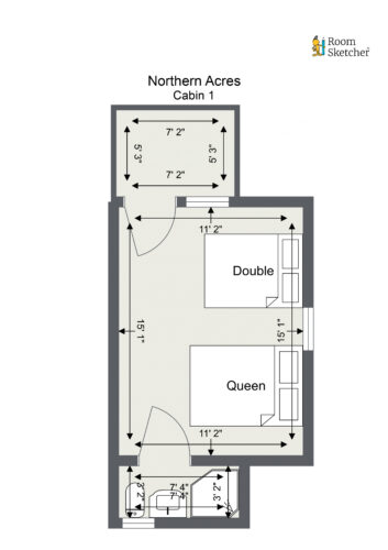 Floorplan letterhead - Northern Acres - Cabin 1 - 2D Floor Plan