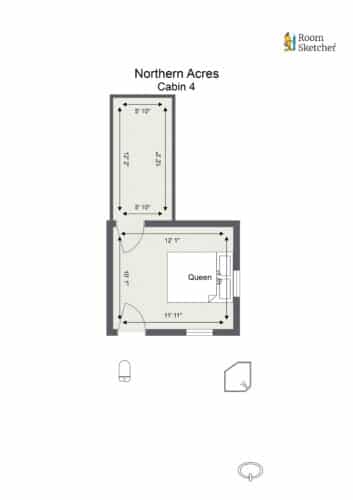 Floorplan letterhead - Northern Acres - Cabin 4 - 2D Floor Plan