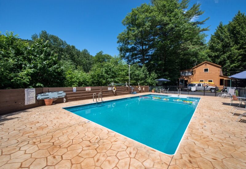 large resort pool at Northern Acres in Lake George