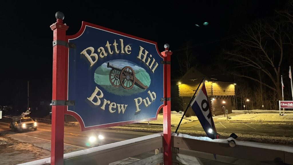 Battle Hill Brew Pub sign in Fort Ann, NY