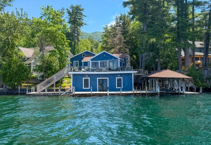 view of Sunset Point vacation rental from the water