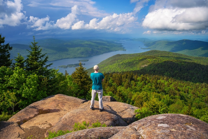 Hiker on Black Mountain