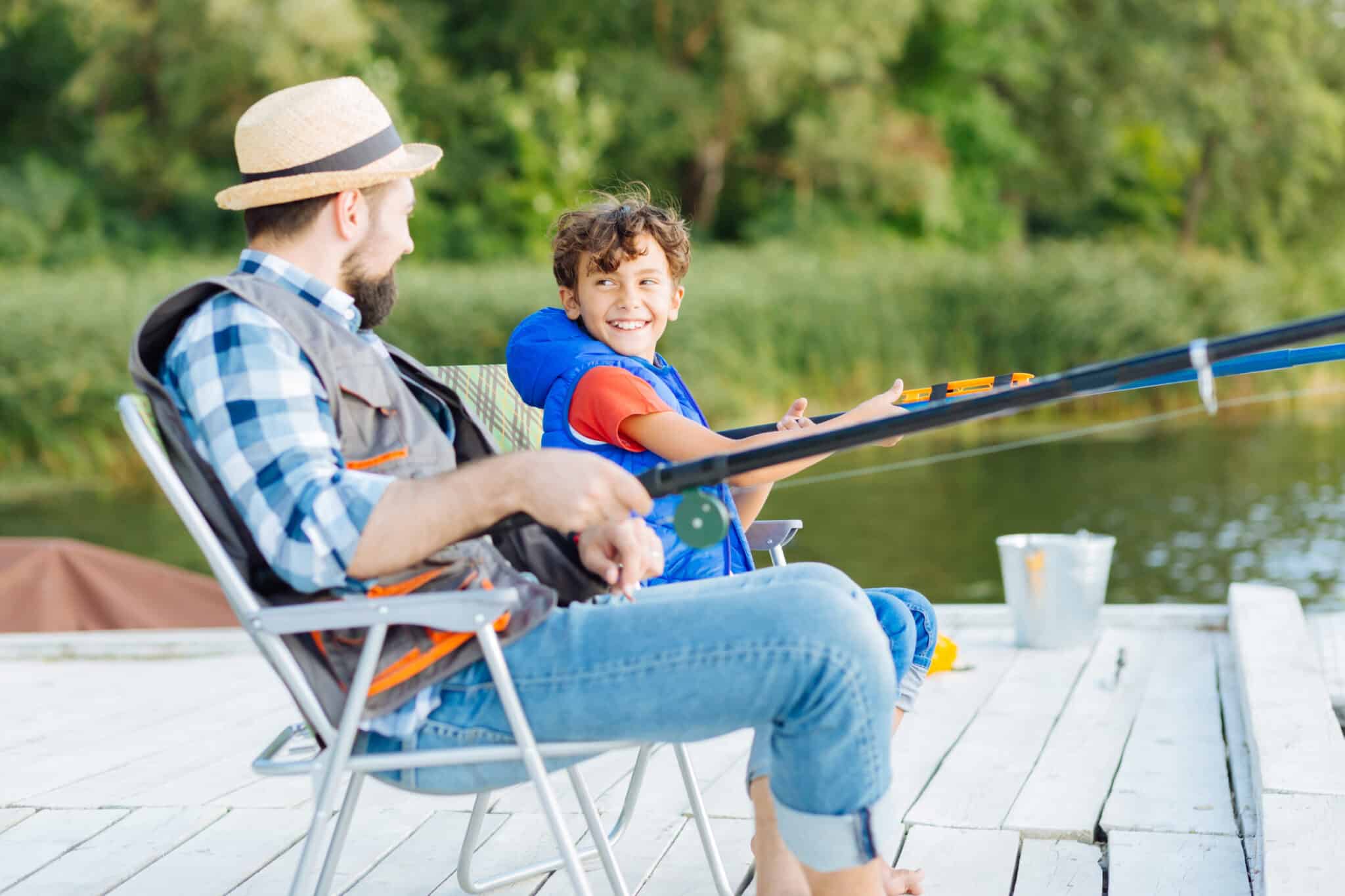 fishing on the dock