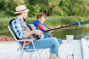 fishing on the dock