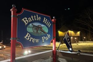 Battle Hill Brew Pub sign in Fort Ann, NY
